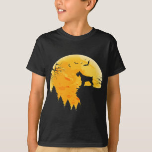 Giant Schnauzer Lovers Halloween Full Moon T-Shirt