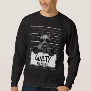 Giant Schnauzer Mugshot Guilty Dog Sweatshirt