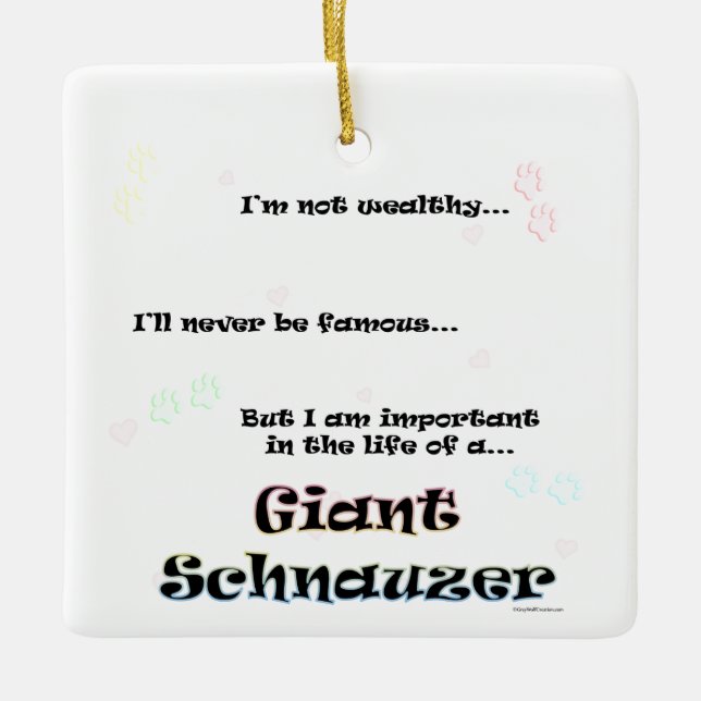 Giant Schnauzer Ornament (Front)