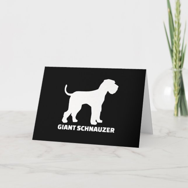 giant schnauzer premium holiday card (Front)
