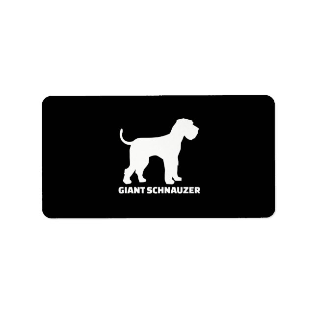 giant schnauzer premium label (Front)