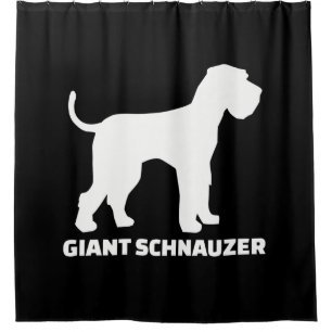 giant schnauzer premium shower curtain
