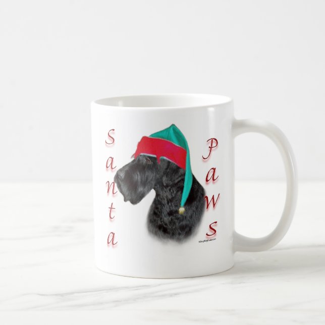 Giant Schnauzer Santa Paws Coffee Mug (Right)