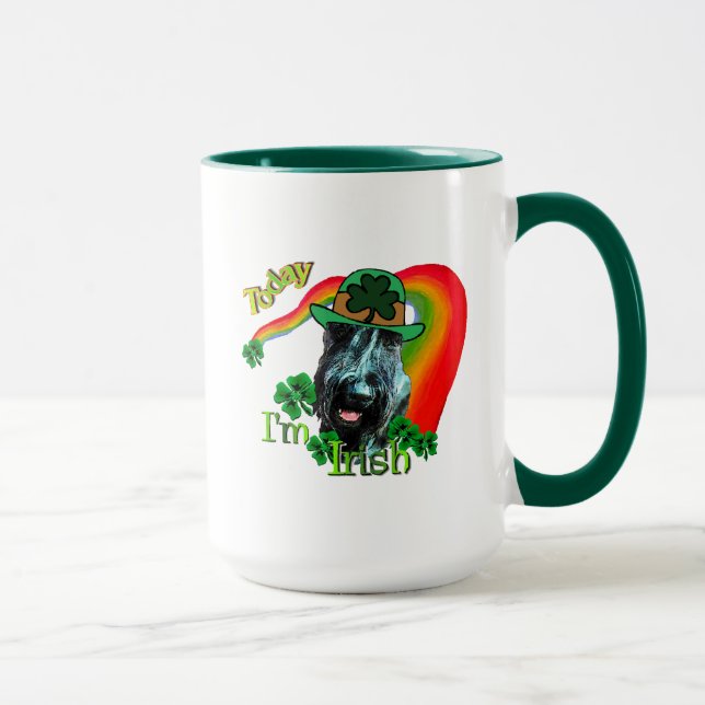 Giant Schnauzer St Patricks Day Mug (Right)