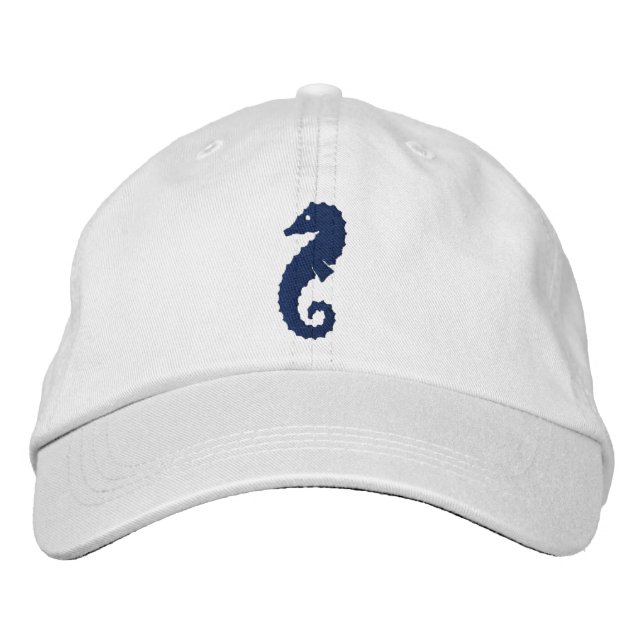 Giant Seahorse Embroidered Hat (Front)