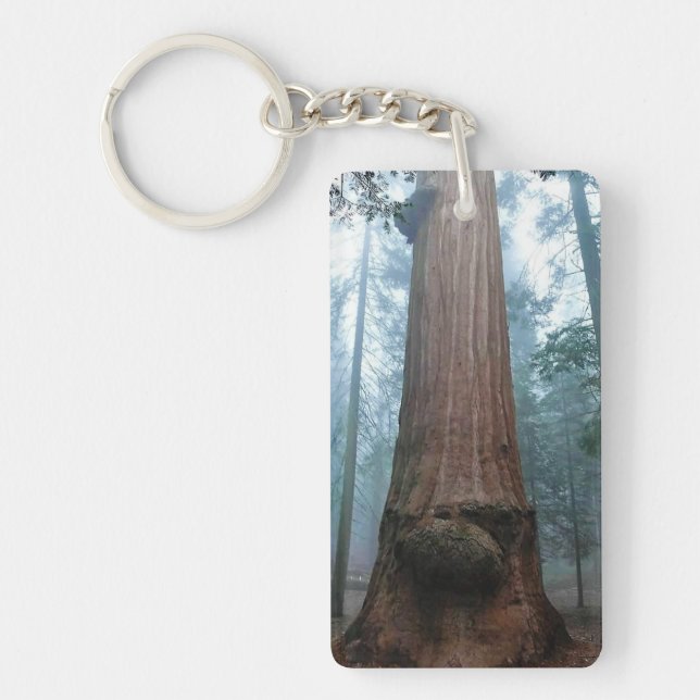Giant Sequoia Tree in Grant Grove, CA Key Ring (Front)