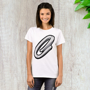 Giant Silver Paperclip Office and Stationery T-Shirt