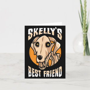 Giant Skelly Dog Halloween Card