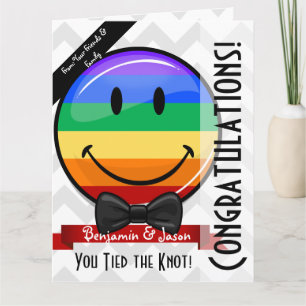 Giant Smile Gay Marriage Congratulations Big Card