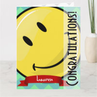 Giant Smiling Congratulations Big Greeeting Card