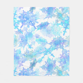 Giant Snowflakes Wrapping Paper Medium Gift Bag Fleece Blanket