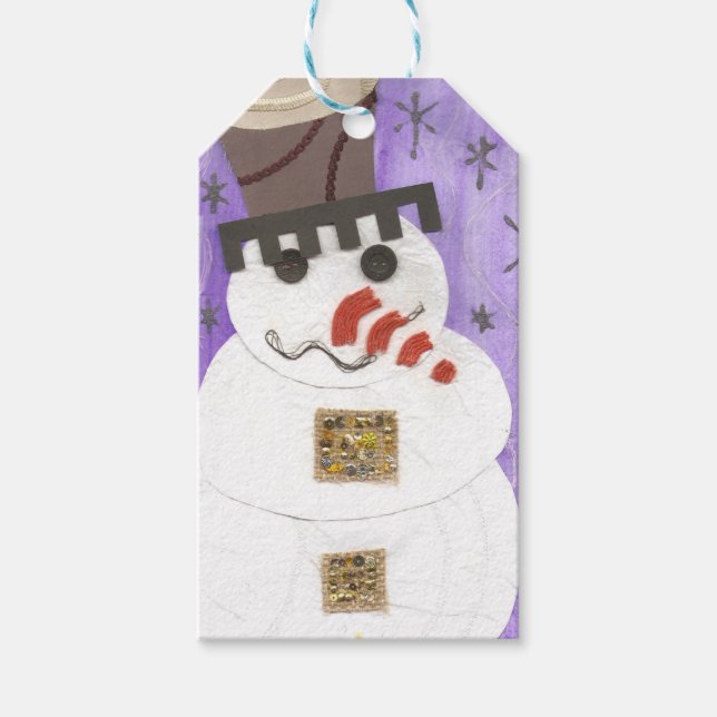 Giant Snowman Gift Tags (Front)
