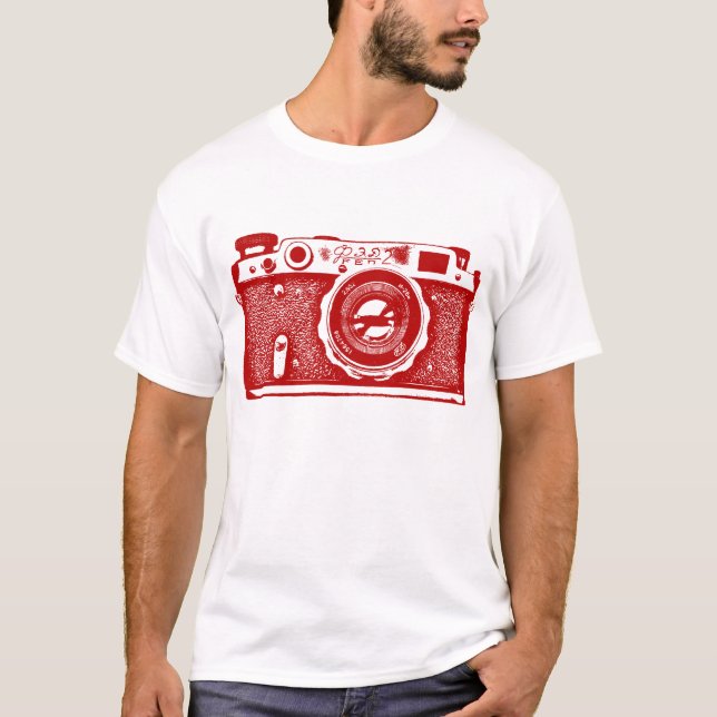 Giant Soviet Russian Camera - Ruby Red T-Shirt (Front)