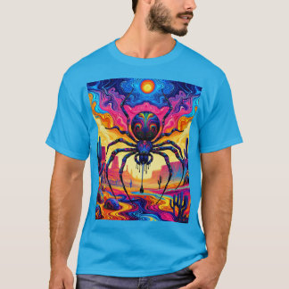 Giant Spider in a Surreal Desert T-Shirt