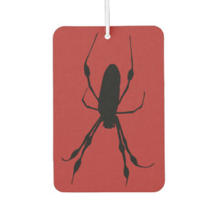Giant Spider orb weaver black red Car Air Freshener