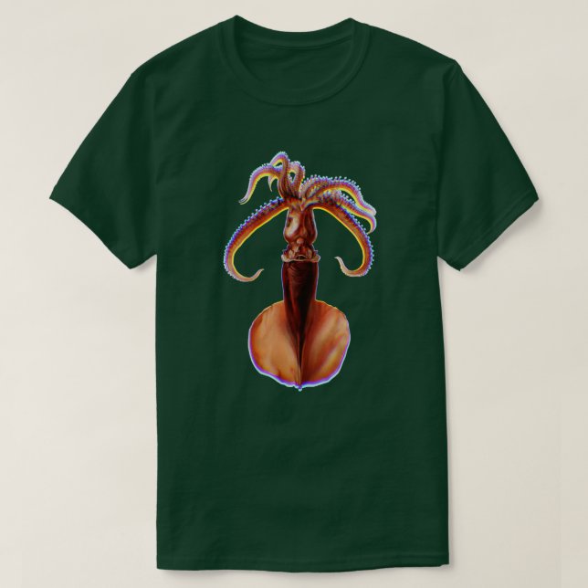 Giant Squid Fringed T-Shirt (Design Front)