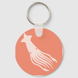 Giant Squid Icon Key Ring