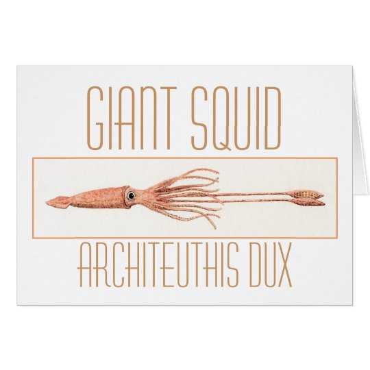 Giant Squid Note Card