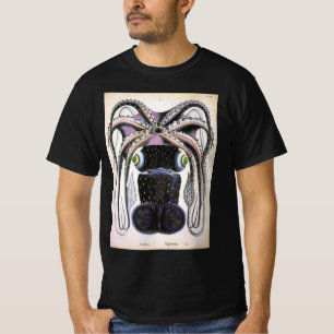 Giant Squid or Octopus, Vintage Marine Life Animal T-Shirt