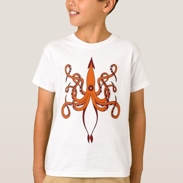 Squid T-Shirts & Shirt Designs | Zazzle UK