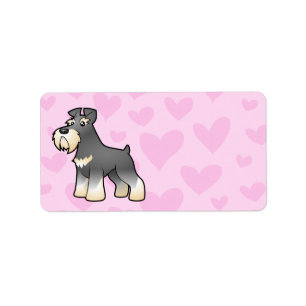 Giant/Standard/Miniature Schnauzer Love Label