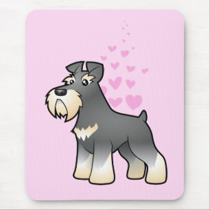 Giant/Standard/Miniature Schnauzer Love Mouse Mat