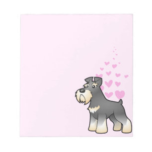 Giant/Standard/Miniature Schnauzer Love Notepad