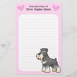 Giant/Standard/Miniature Schnauzer Love Stationery