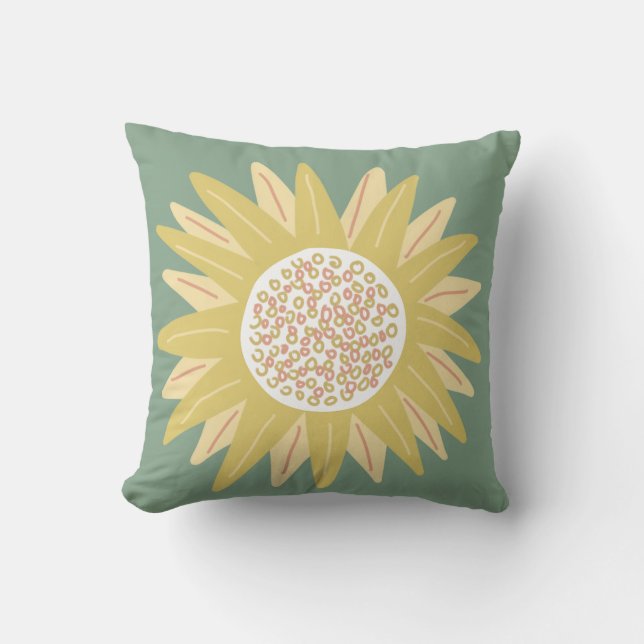 Giant Sunflower Cushion (Front)