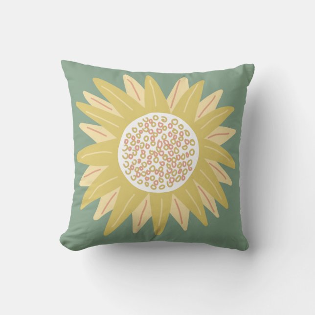 Giant Sunflower Cushion (Front)