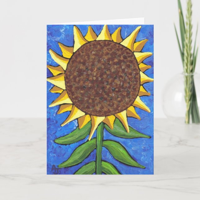 Giant Sunflower - greeting card (Front)