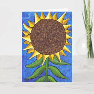 Giant Sunflower - greeting card