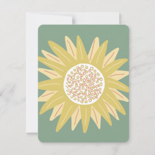 Giant Sunflower Holiday Card