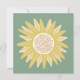 Giant Sunflower Invitation