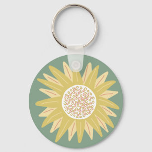 Giant Sunflower Key Ring