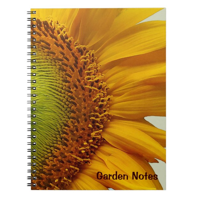 Giant Sunflower Spiral-Bound Notebook (Front)