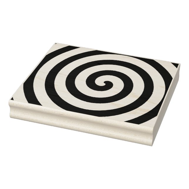 Giant Swirling Spiral Rubber Stamp (Stamp)