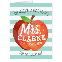 GIANT Teachers Apple Customised Thank You Huge