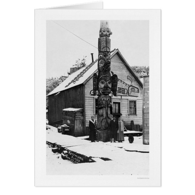 Giant Totem Ketchikan 1913 (Front)