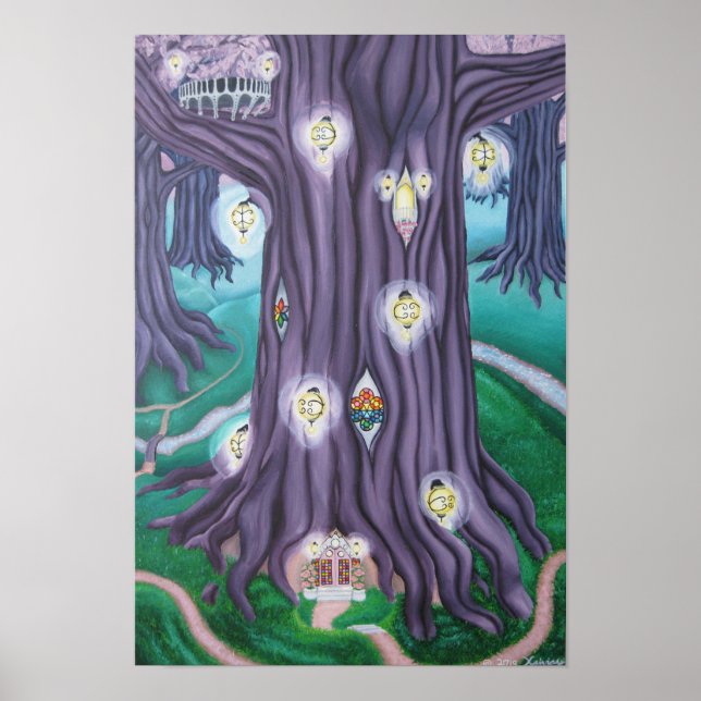Giant Tree made of Amethyst Poster (Front)