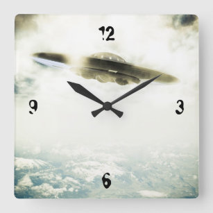 Giant UFO Square Wall Clock