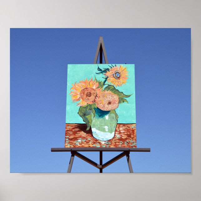 Giant Van Gogh Sunflowers Poster (Front)