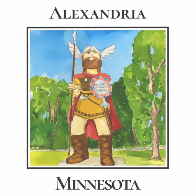 Giant Viking Welcome, Alexandria, Minnesota  (Front)