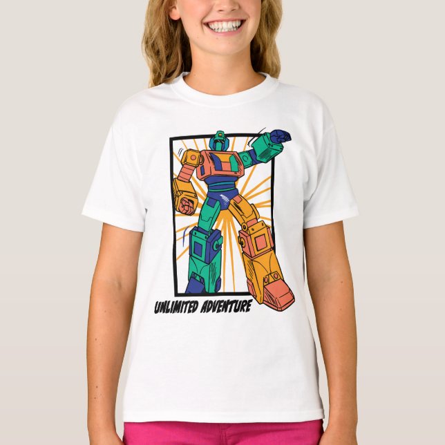 Giant Warrior Robot: Unlimited Adventure T-Shirt (Front)