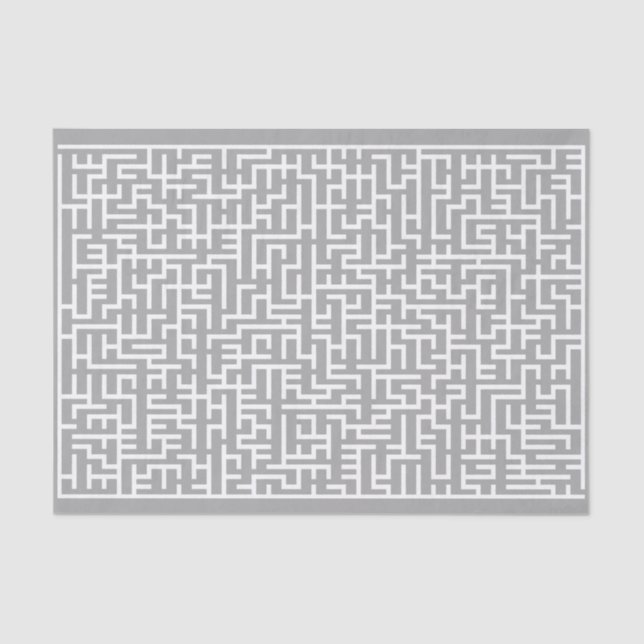 Giant White Maze Tissue Paper (Front)