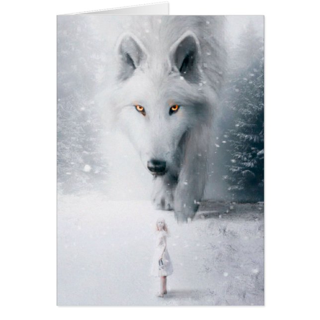 Giant white wolf (Front)