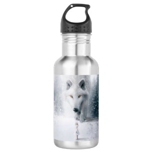 Giant white wolf 532 ml water bottle