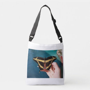 Giant Yellow Swallowtail Butterfly Crossbody Bag