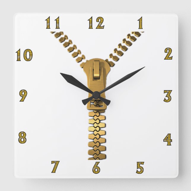 Giant Zipper Wall Clock (Front)