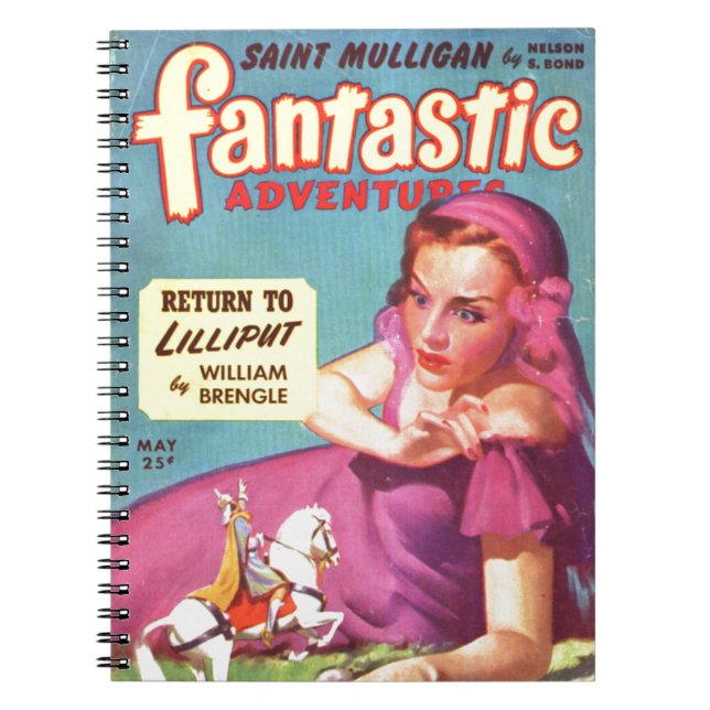 Giantess in a lavender  Dress Notebook (Front)